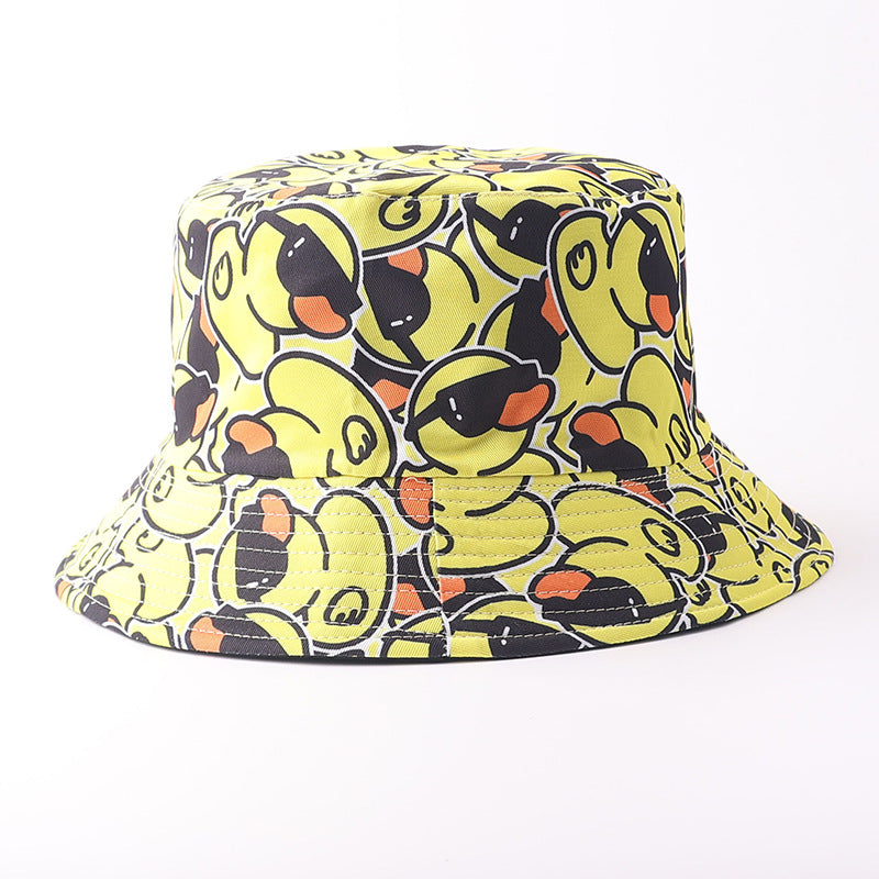 Wholesale Digital Print Yellow Duck Bucket Hat Fashion Party Accessory Gift