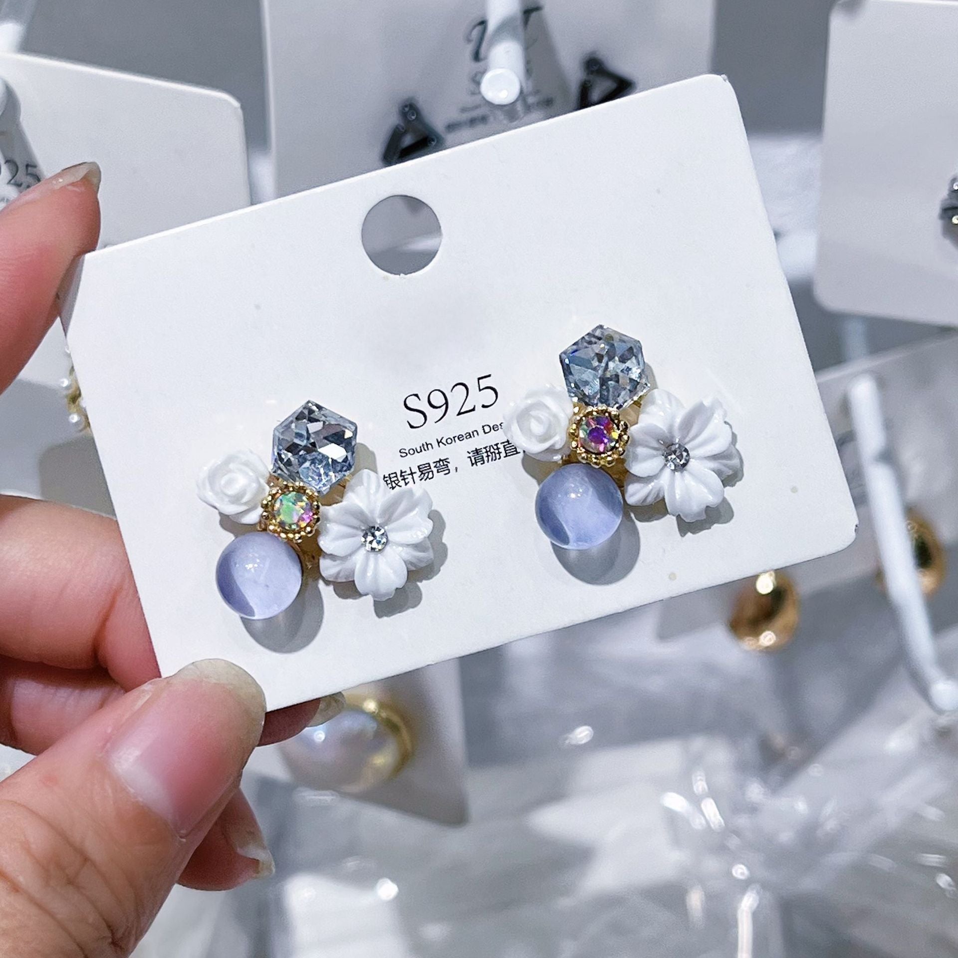 Wholesale Forest Style Earrings Flower Earrings ACC-ES-Hanxi013