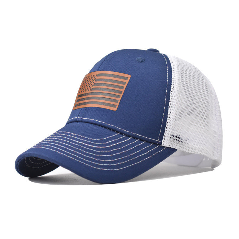 Wholesale American Flag Independence Day Baseball Cap Adjustable Breathable Oxford Lined Outdoor Hat For Adults