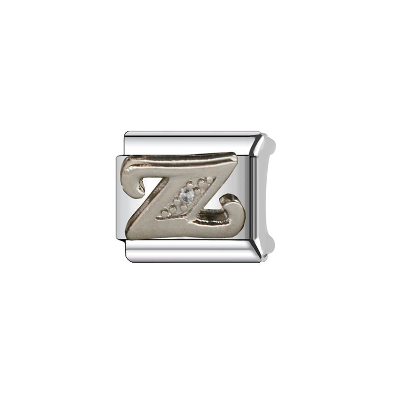 Wholesale Stainless Steel Modular Letter Bracelet Fashion Jewelry Accessory Gift for Travel Souvenir