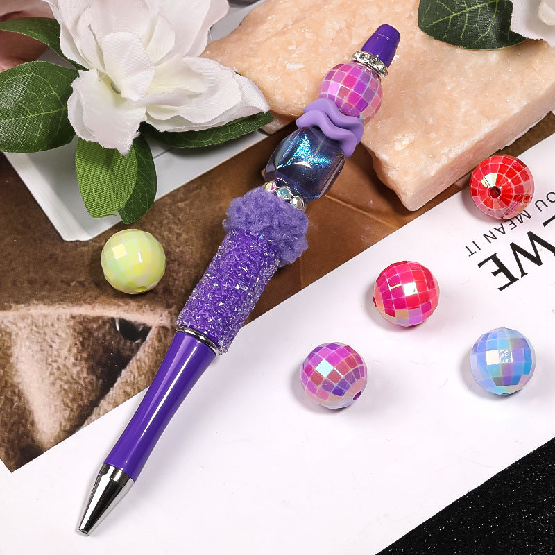 Wholesale 100PCS 16mm Acrylic Beads Matte Through Hole Beads DIY Bead Pen Accessories ACC-BDS-BLG036