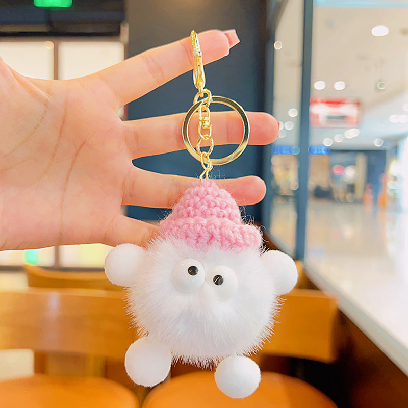Wholesale Cartoon Fur Ball Plush Cute Keychain ACC-KC-JuCai009