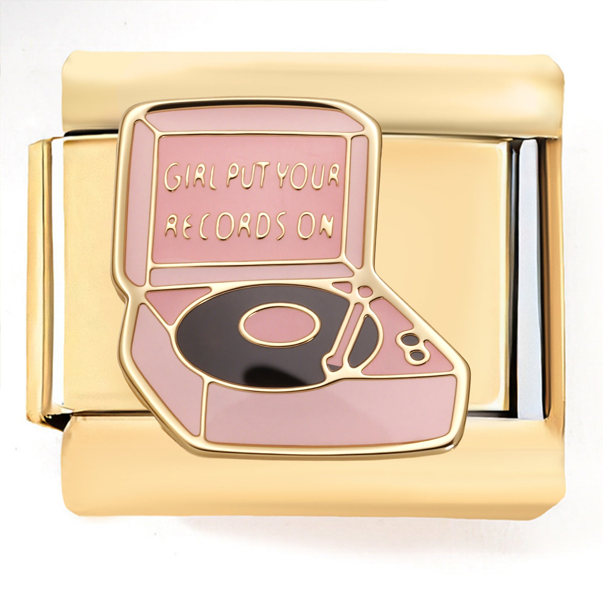 Wholesale  Italian Charm Bracelet 9mm DIY Bumblebee   Creative Stainless Steel Composable Bracelet