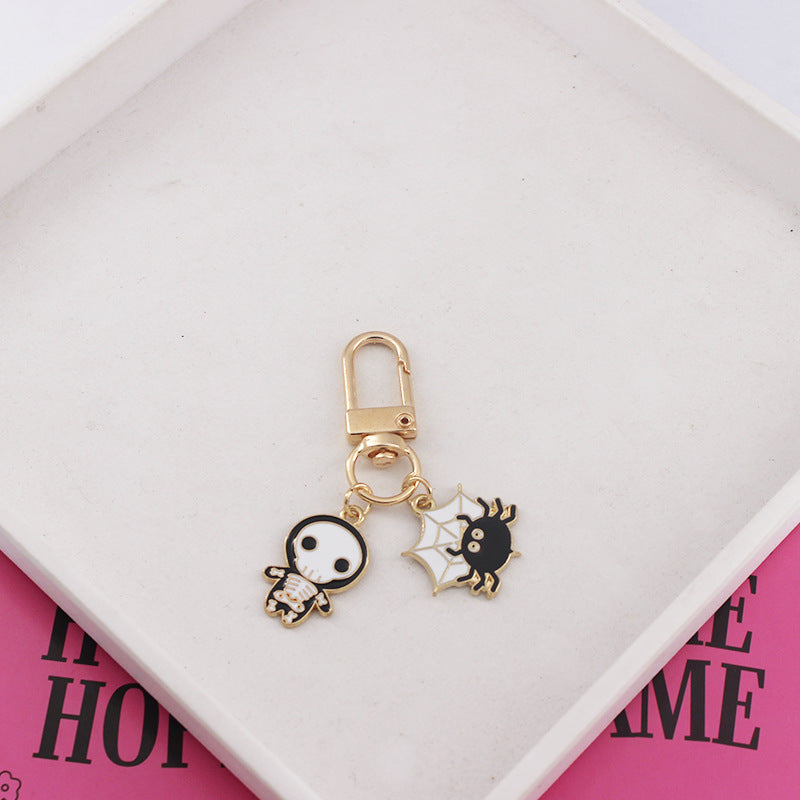 Wholesale Halloween Ghost Cartoon Pumpkin Ghost Alloy Keychain ACC-KC-QiChen006