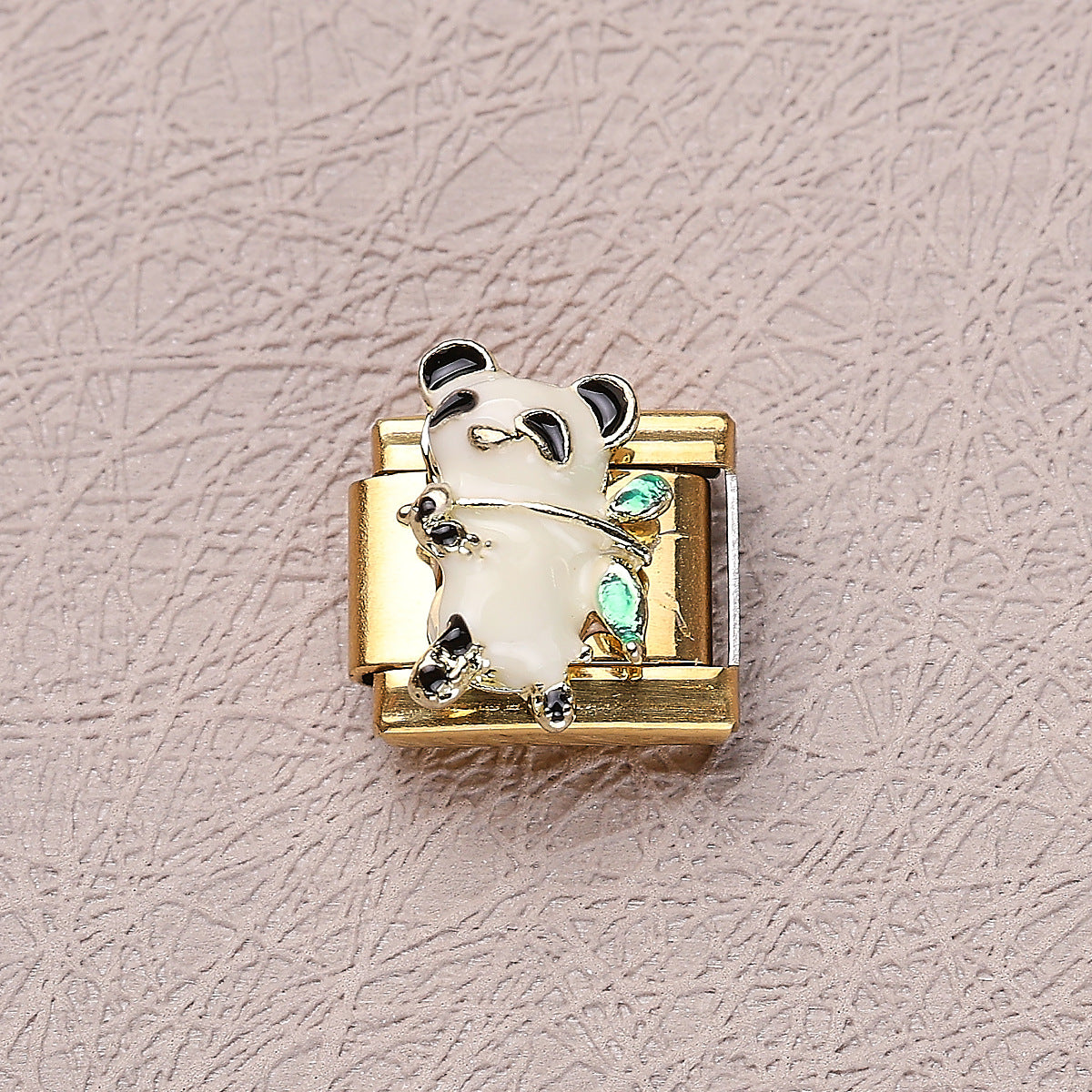 Pulsera de encanto italiano de 10 piezas al por mayor de 9 mm Diy Spliting Butterfly Ladybug Acero inoxidable Pulsero compuesto