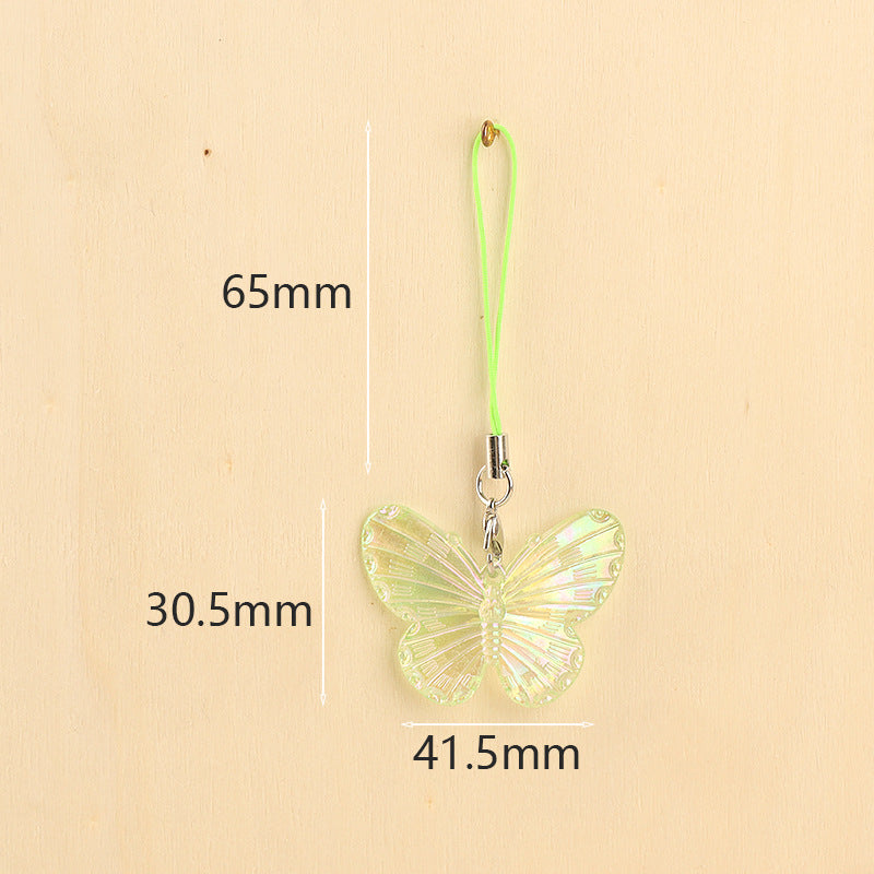 Wholesale Electroplated Butterfly Pendant Keychain