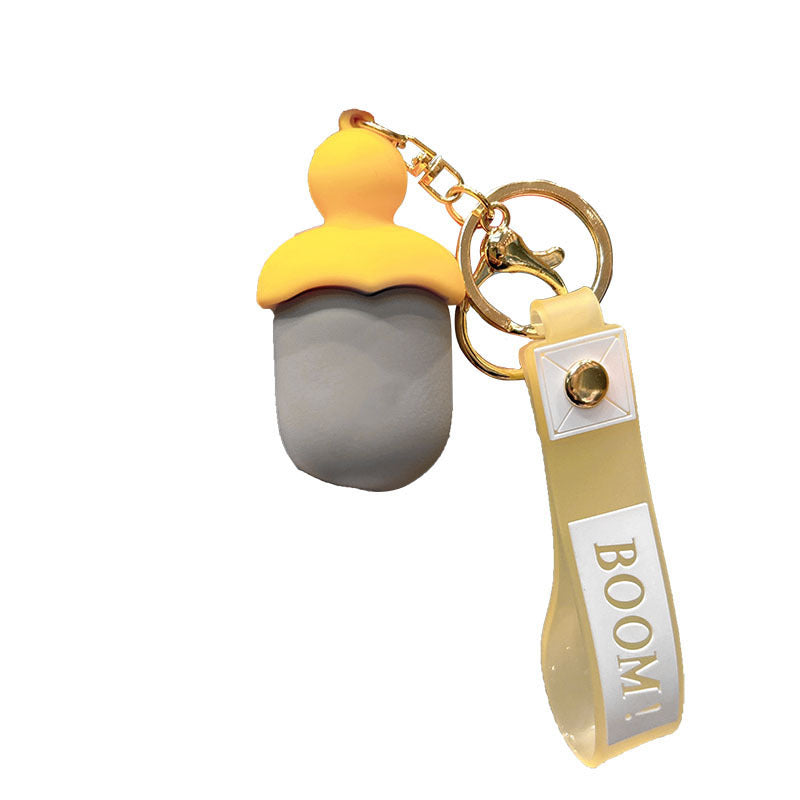 Wholesale Cartoon Mini Cute Carrot Knife Silicone Keychain ACC-KC-JuCai004