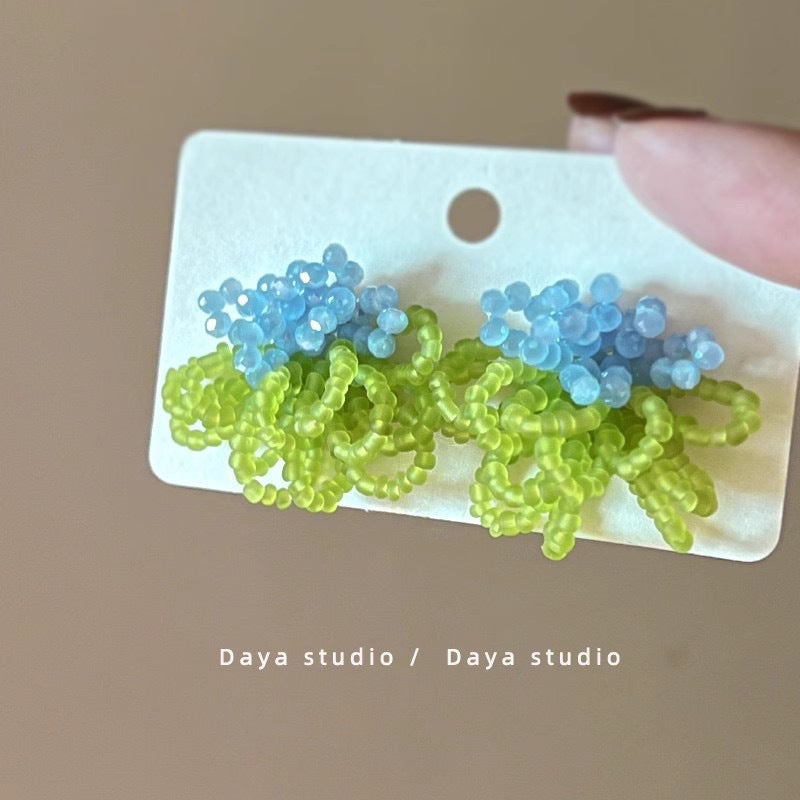 Wholesale Color Flower Earrings