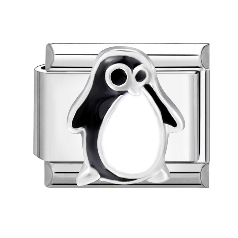 Wholesale Stainless steel DIY charm color love letter module stainless steel elastic bracelet