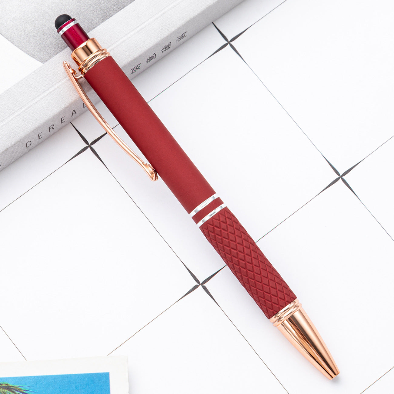 Wholesale writing stationery multi-color metal ballpoint pens