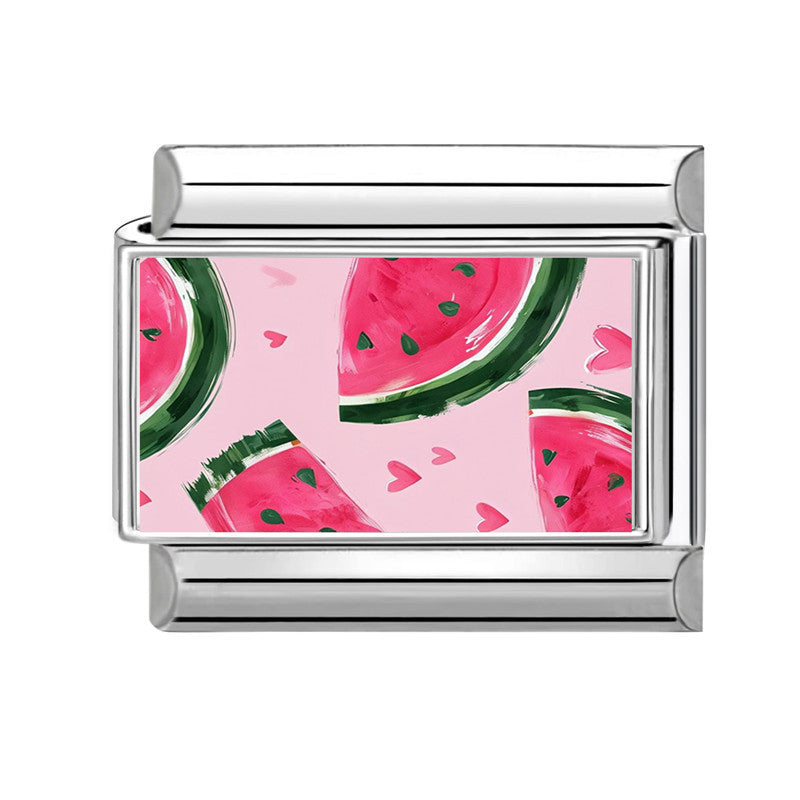 Wholesale Fruit-Themed Italian Modular Multifunctional DIY Creative Birthday Gift Retro Connectable Jewelry Accessories Bracelet