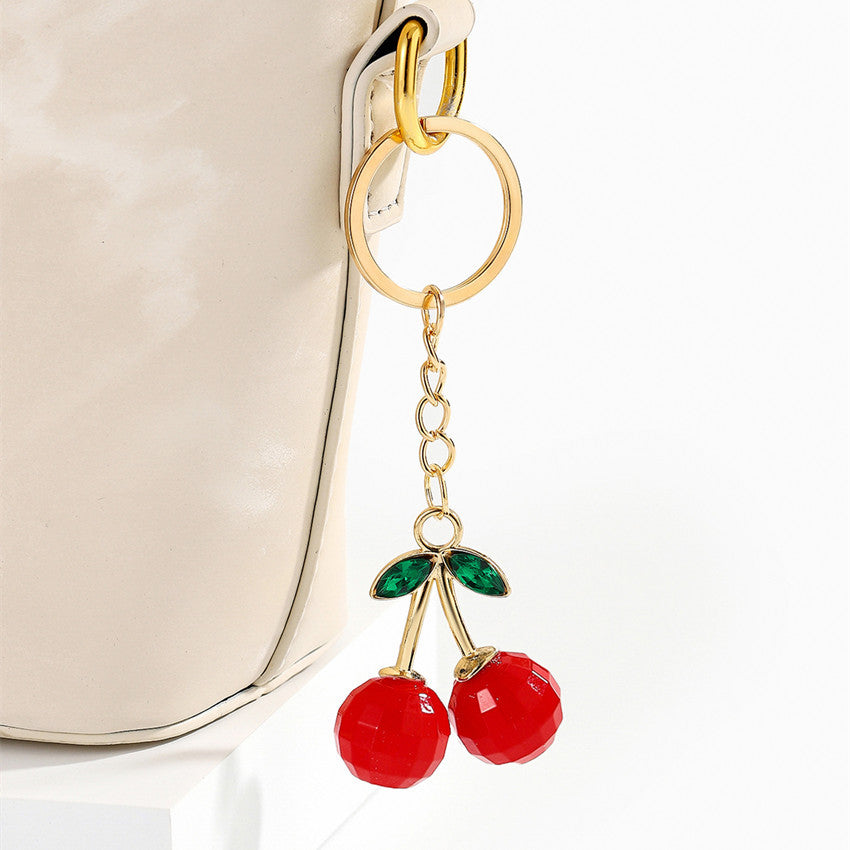 Wholesale Cherry Keychain  Flash Cherry Keychain