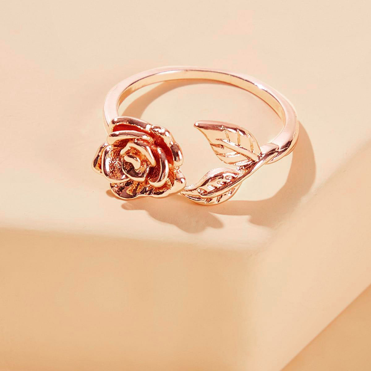 Wholesale Rose Flower Opening Ring