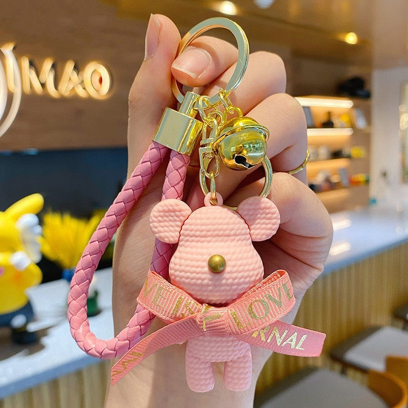Wholesale Bow Bear PVC Soft Keychain Cute Keychain ACC-KC-YiDa004