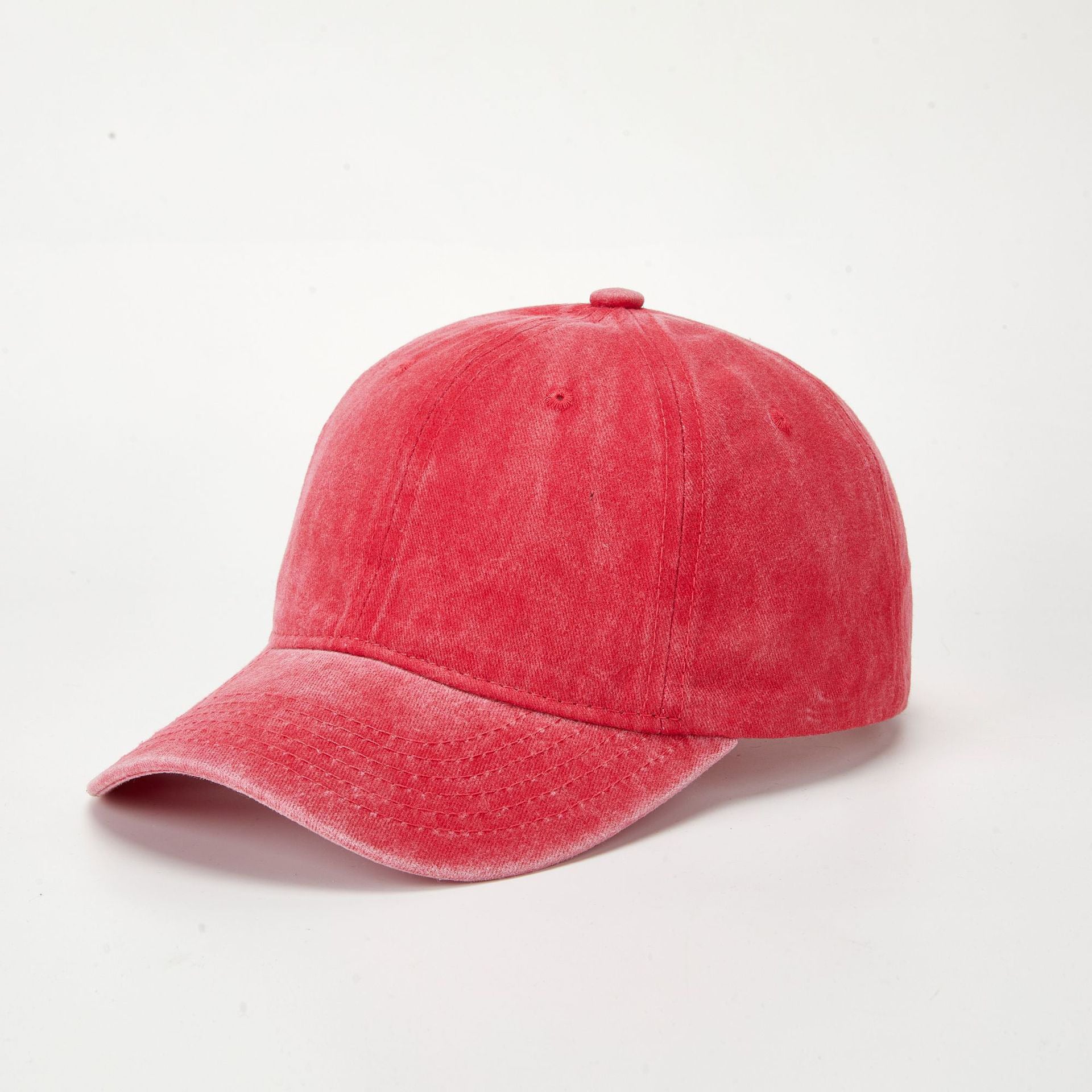 Wholesale Retro Washed Baseball Cap Women S Solid Color Adjustable Distressed Cap Fashion Accessory