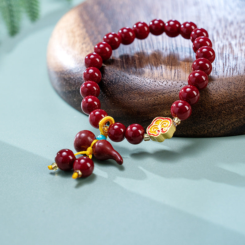 Wholesale  cinnabar beaded bracelet