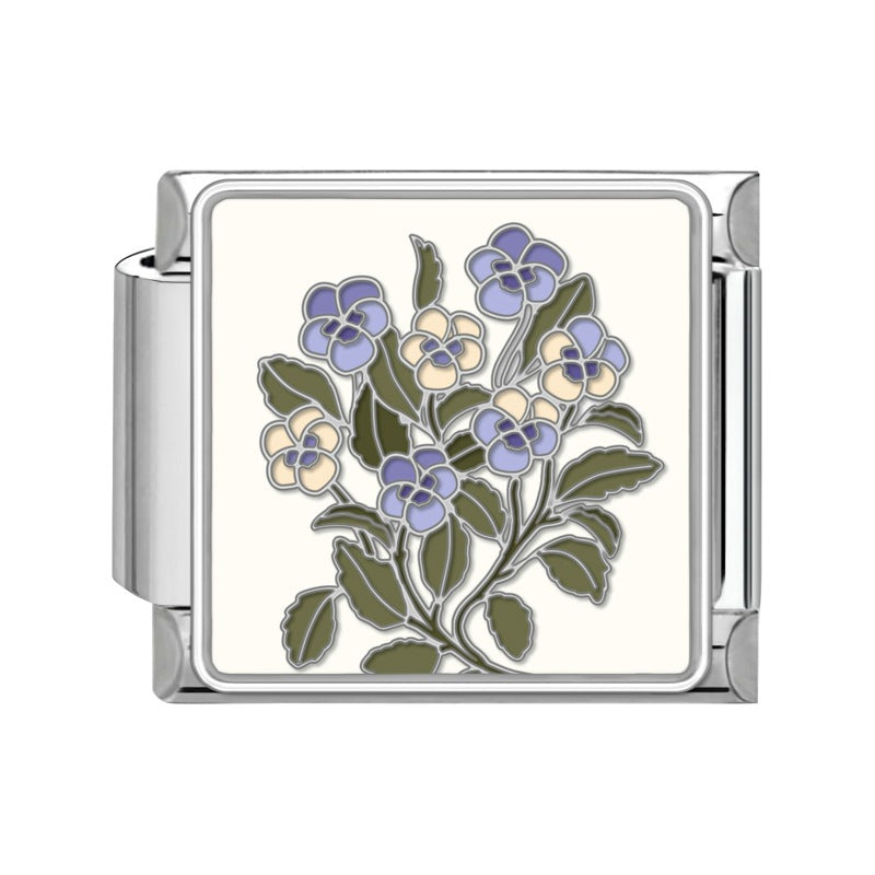 Wholesale Flower Module DIY Bracelet Set Italian Creative Design Stainless Steel Jewelry for Boutique Resale
