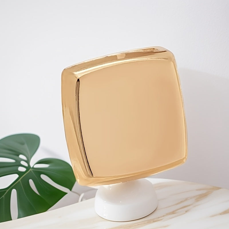 Wholesale Geometric Glossy Asymmetrical Round Stylish Simple Ring