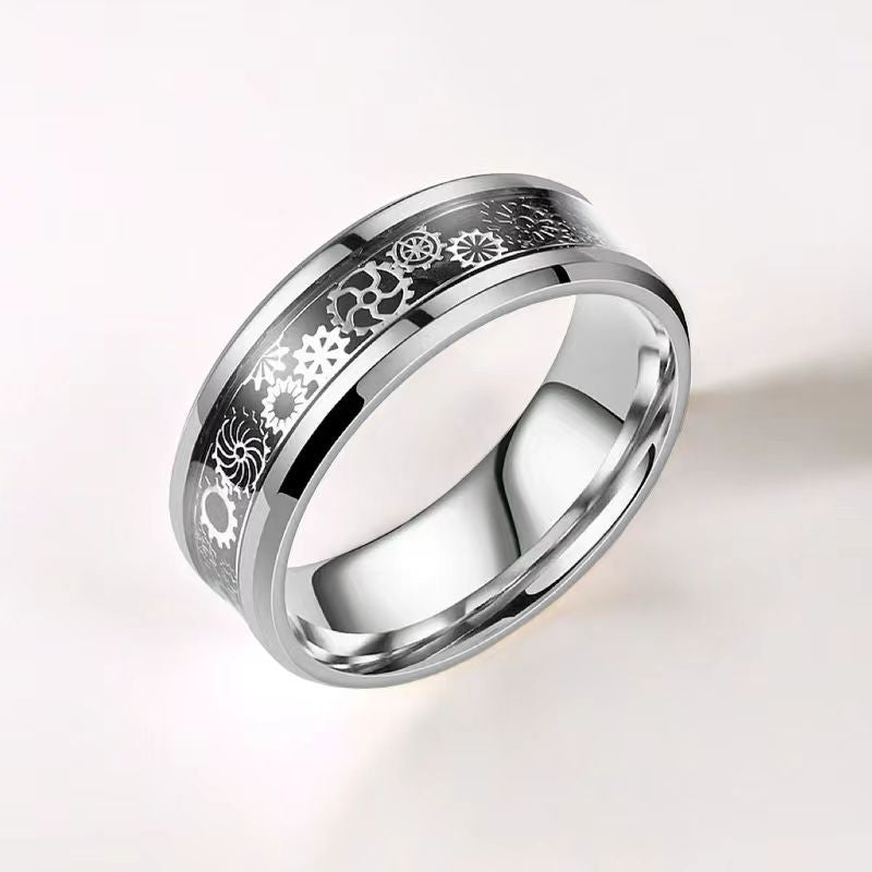 Wholesale Titanium Steel Rings Men's Rings ACC-RS-Ruih004