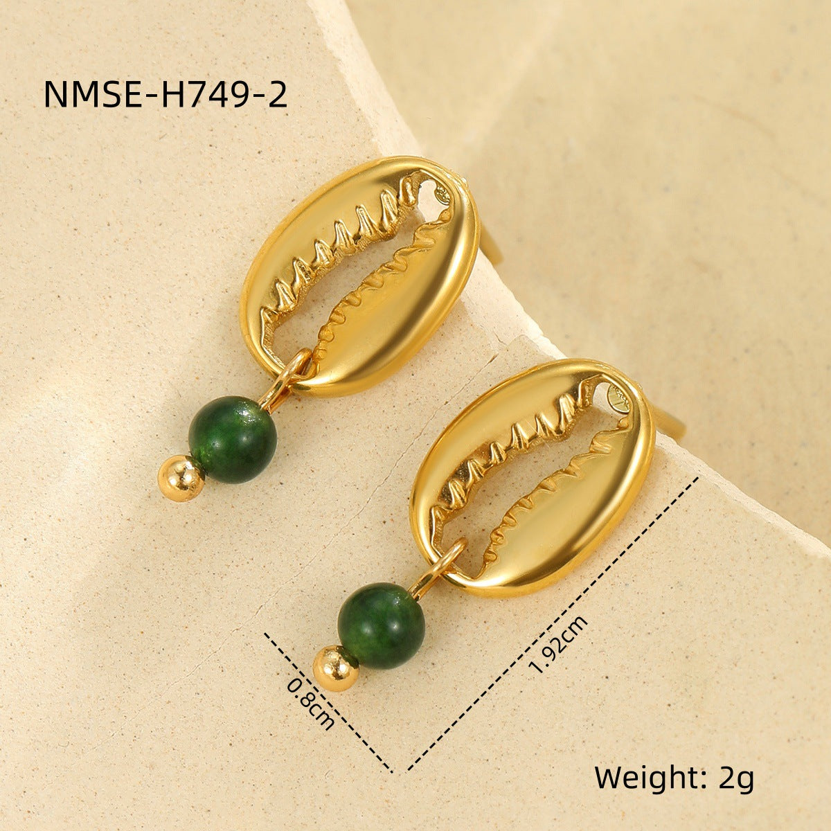 Wholesale  marine elements series starfish stainless steel earrings