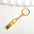 Wholesale metal gold key chain  mini gold bar keychains