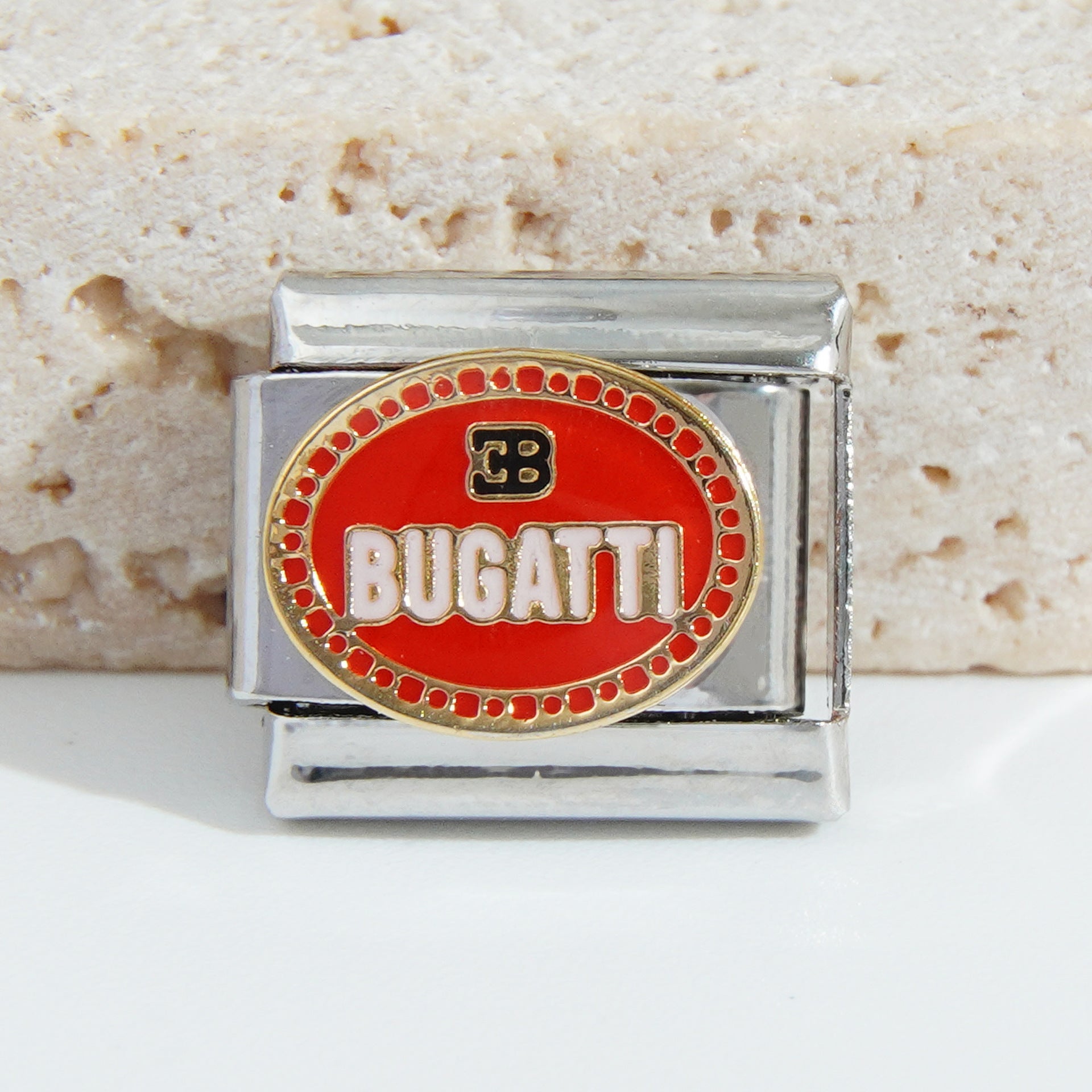 Wholesale Italian Charm Bracelet 9mm DIY Splicing Car Logo Stainless Steel Composable Bracelet