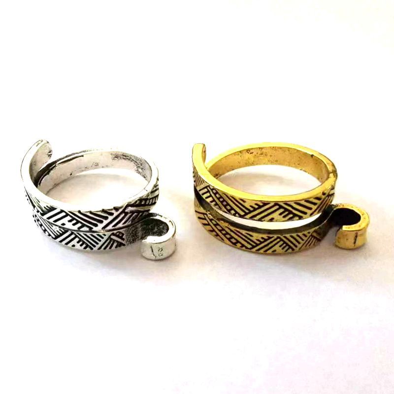 Wholesale Vintage Style Feather Flower Pattern Ring Set
