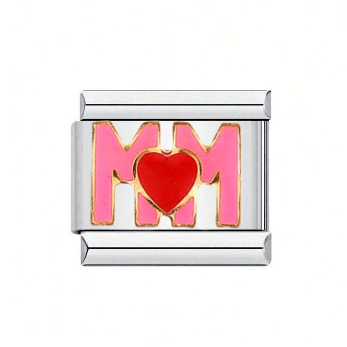 Wholesale 10pcs Italian Charm Bracelet 9mm DIY Splicing Love Four-Leaf Clover Stainless Steel Composable Bracelet