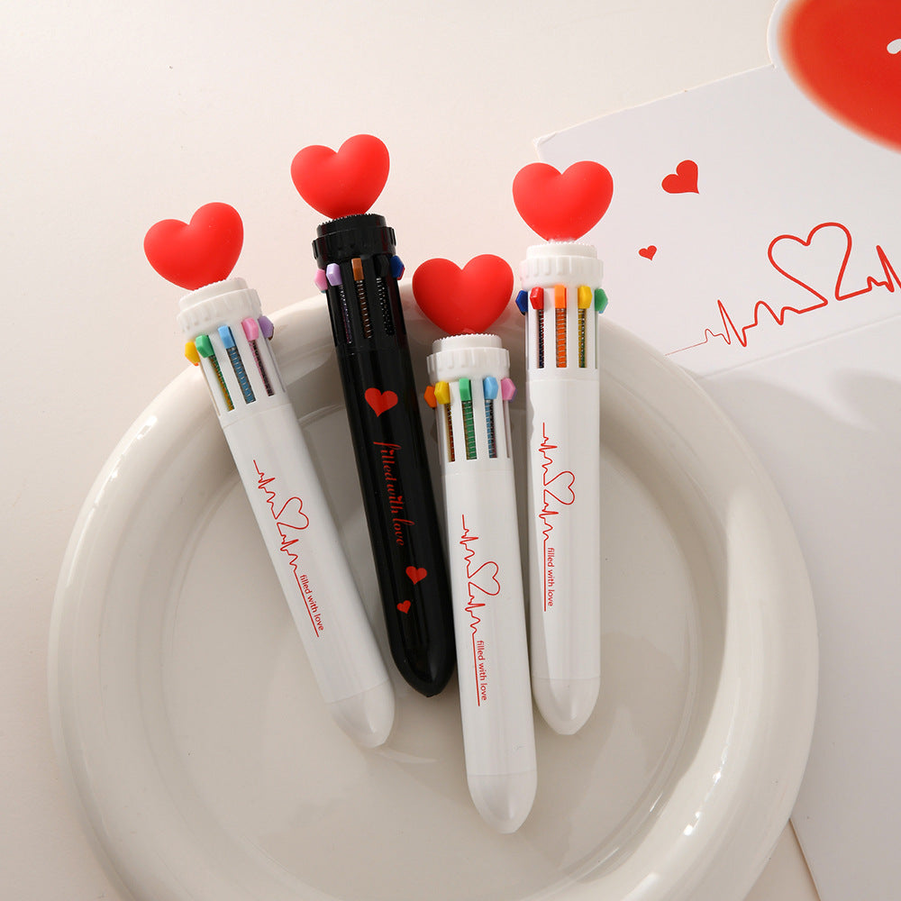 Wholesale Makaron Color Love Press erasable Pen Ballpoint Pen