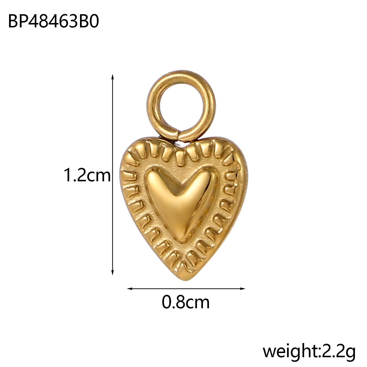 Wholesale Stainless steel retro peach heart marine pentagonal star plant pendant