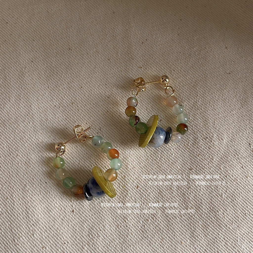 Wholesale 925 silver needle flower earrings