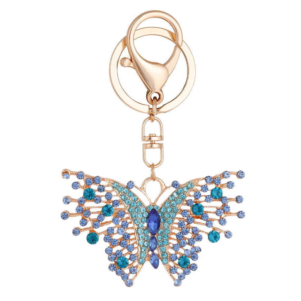 Wholesale Vintage Alloy Diamond Butterfly Metal Keychain ACC-KC-CH056