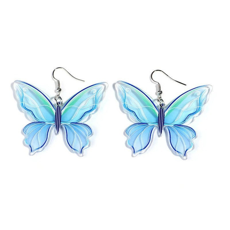 Wholesale Bohemian Acrylic Butterfly Earrings