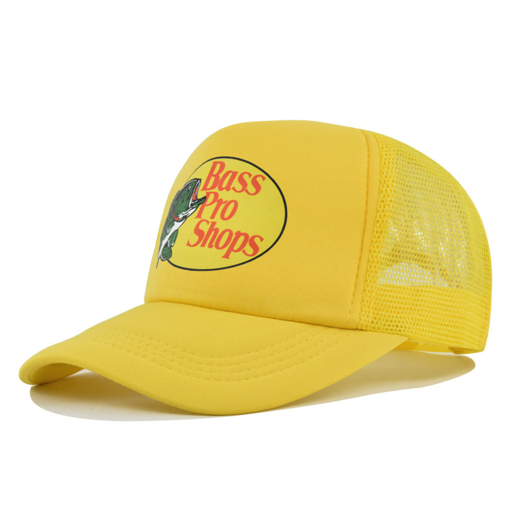 Wholesale Printed fish silk screen cap summer net Hat