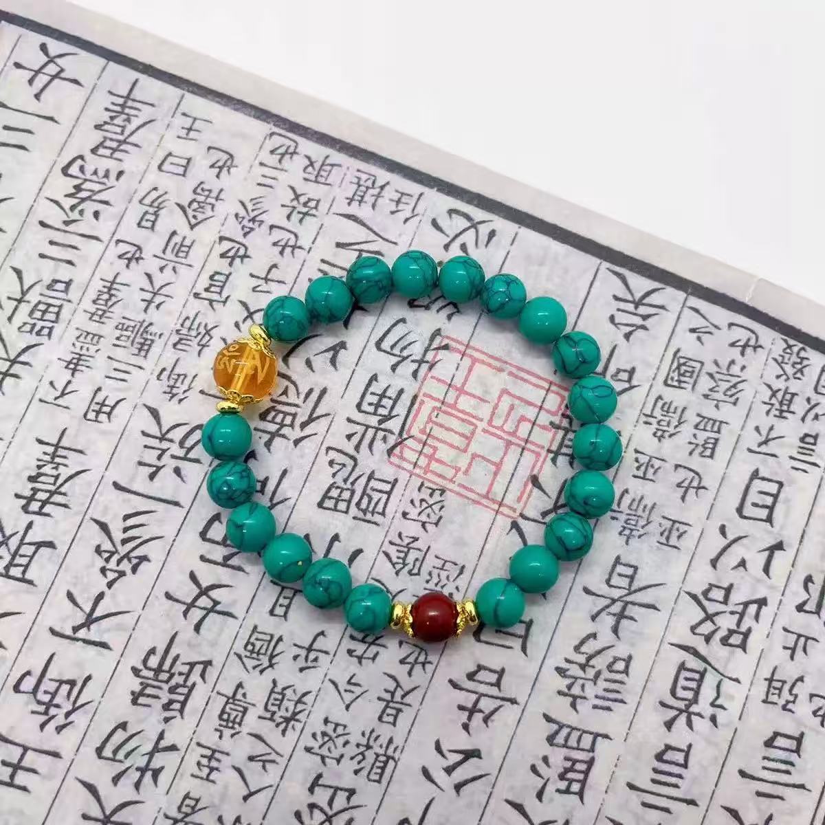 Wholesale Turquoise Beaded Bracelet Tibetan Style Jewelry Accessory for Everyday Wear