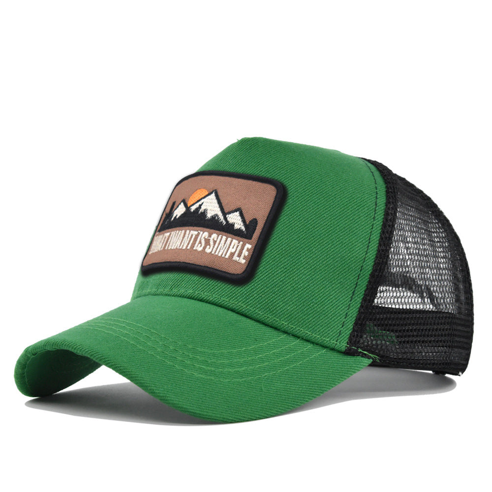 Wholesale Embroidered hill animal summer sunshade net hat