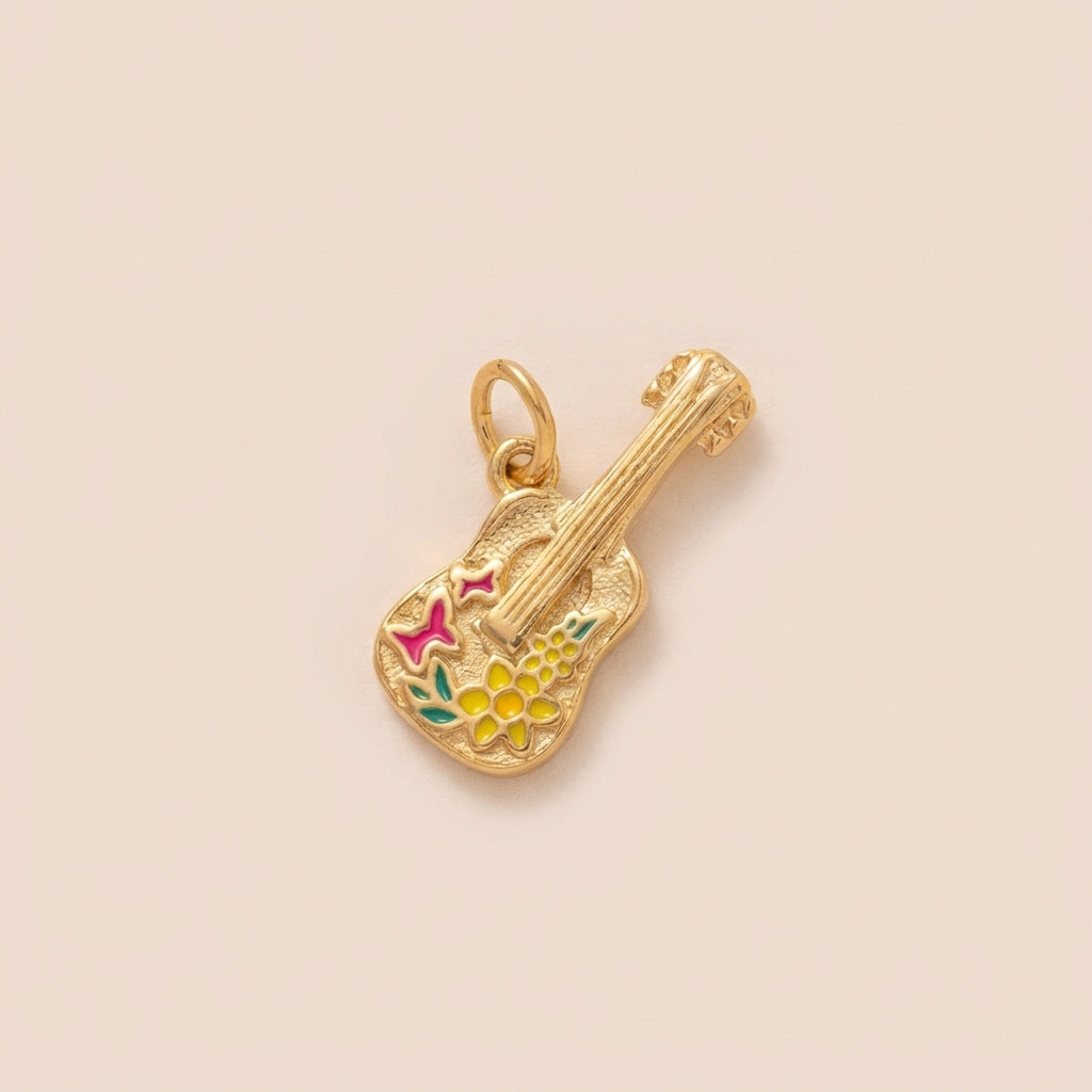 Wholesale Stainless Steel 18K Gold Plated Colorful Pendant Creative Holiday Food Design Chic Jewelry Accessory For Everyday Wear
