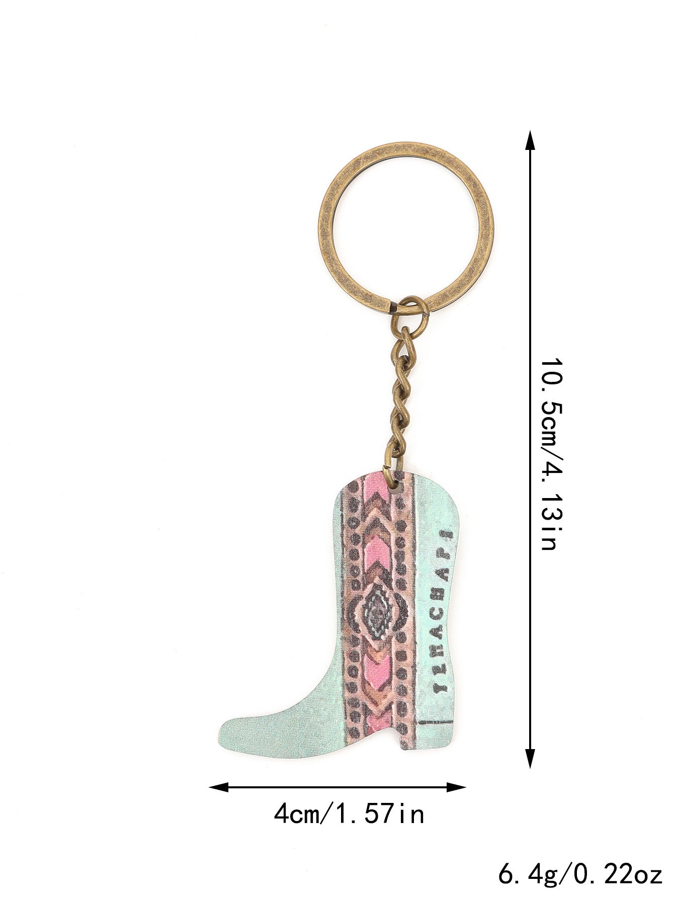 Wholesale Western Style Cactus Horse Head Wooden Keychains ACC-KC-YTian020