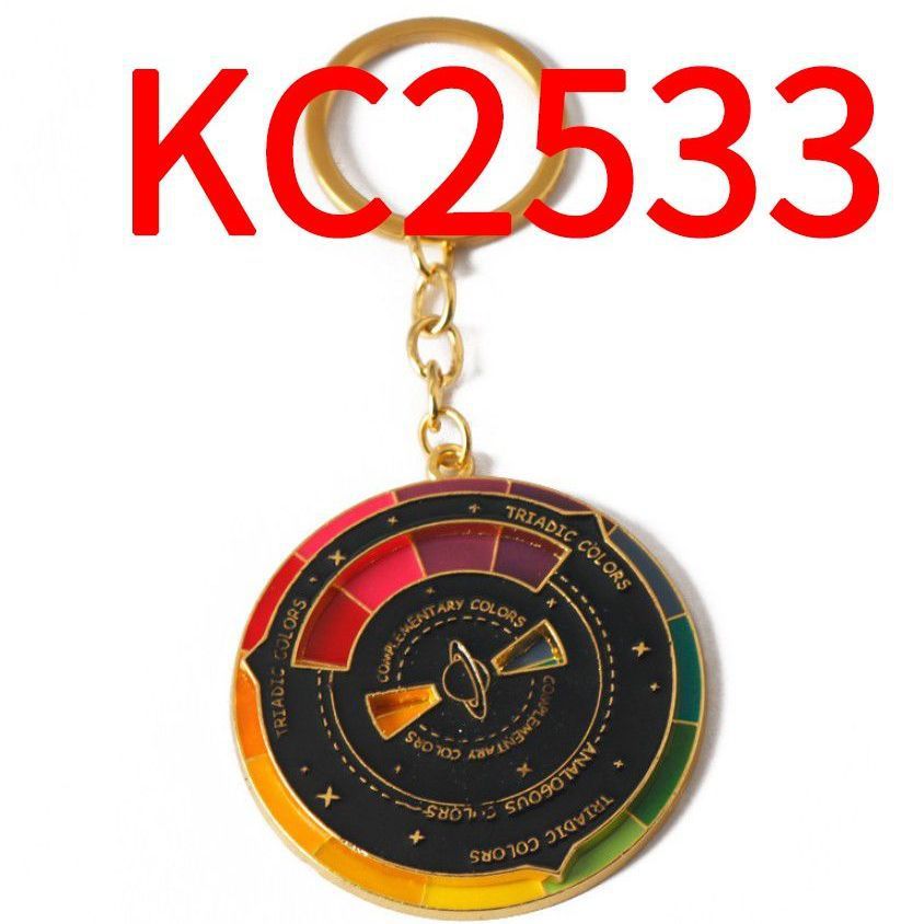 Wholesale  Hot Sale to Save Your Color Matching Problem Turntable Alloy Keychain