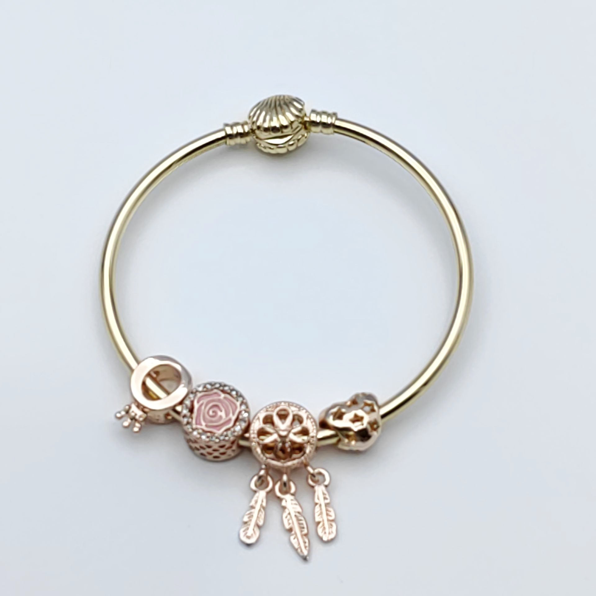 Wholesale Crystal Beaded Bracelet Love Bracelet Set with Diamonds Adjustable Heart Bracelets ACC-BT-Mindin001