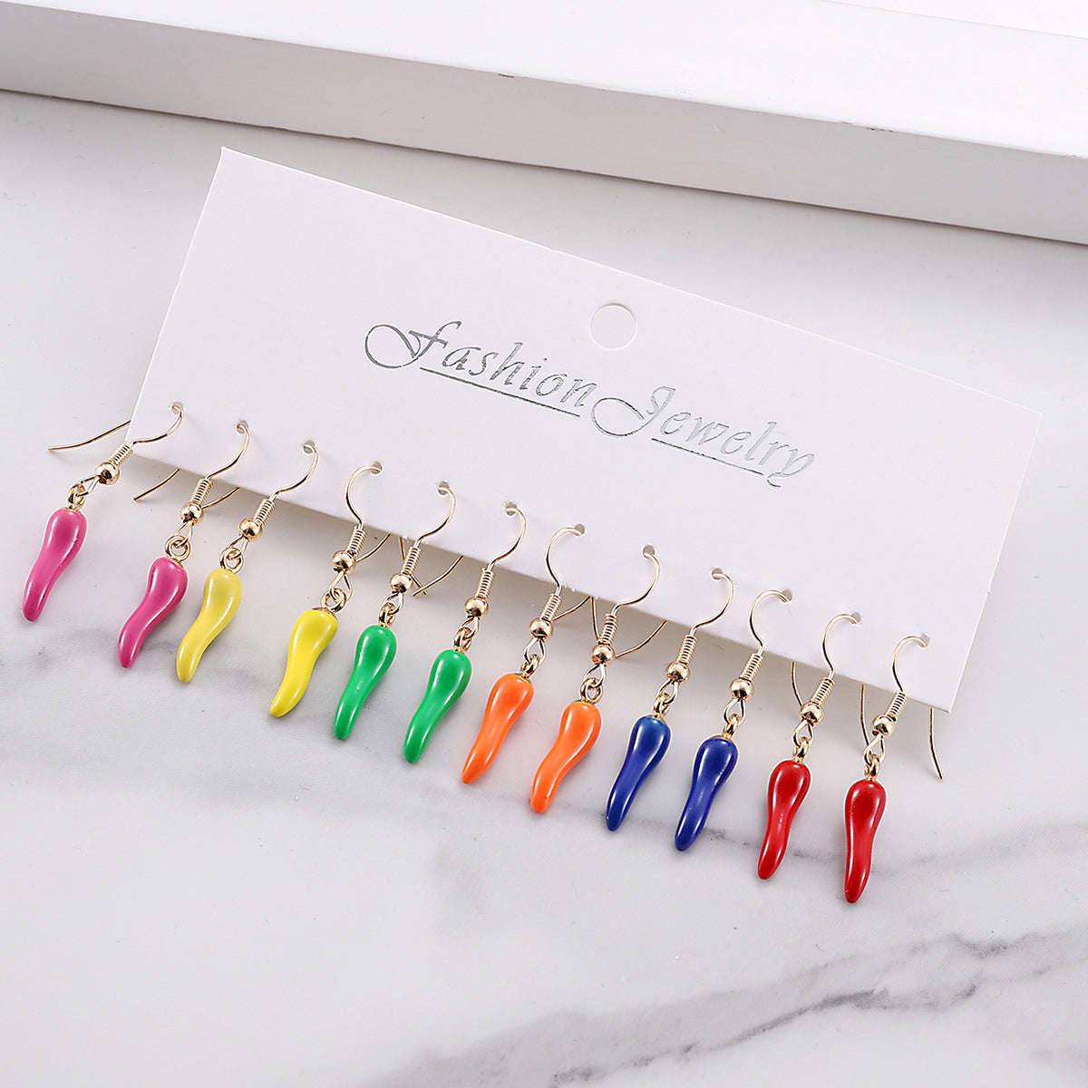 Wholesale  Color Pepper Earrings suit