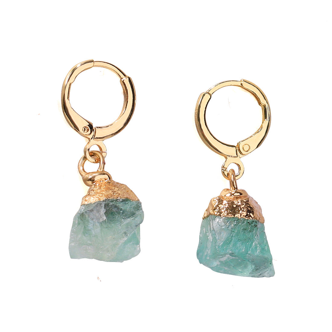 Wholesale Irregular Natural Stone Crystal Birthday Stone Rough Stone Earrings ACC-ES-ZhuangZ001