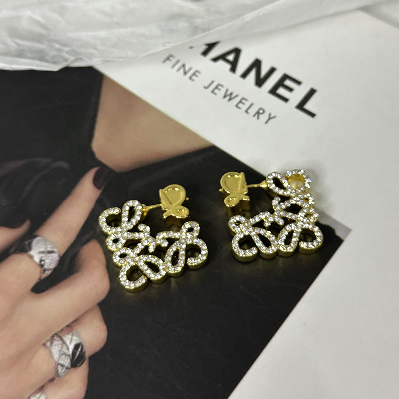 Wholesale  Geometric Hollow Square Earrings