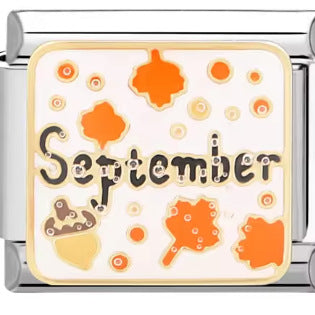 Wholesale 10pcs Italian Charm Bracelet 9mm DIY Splicing Removable Month Stainless Steel Composable Bracelet