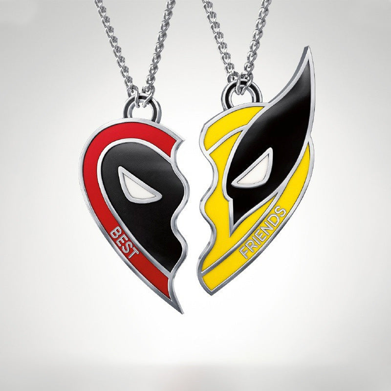 Wholesale Best Friends Alloy Keychain Necklace Earrings ACCVIP-KC-DuYao001