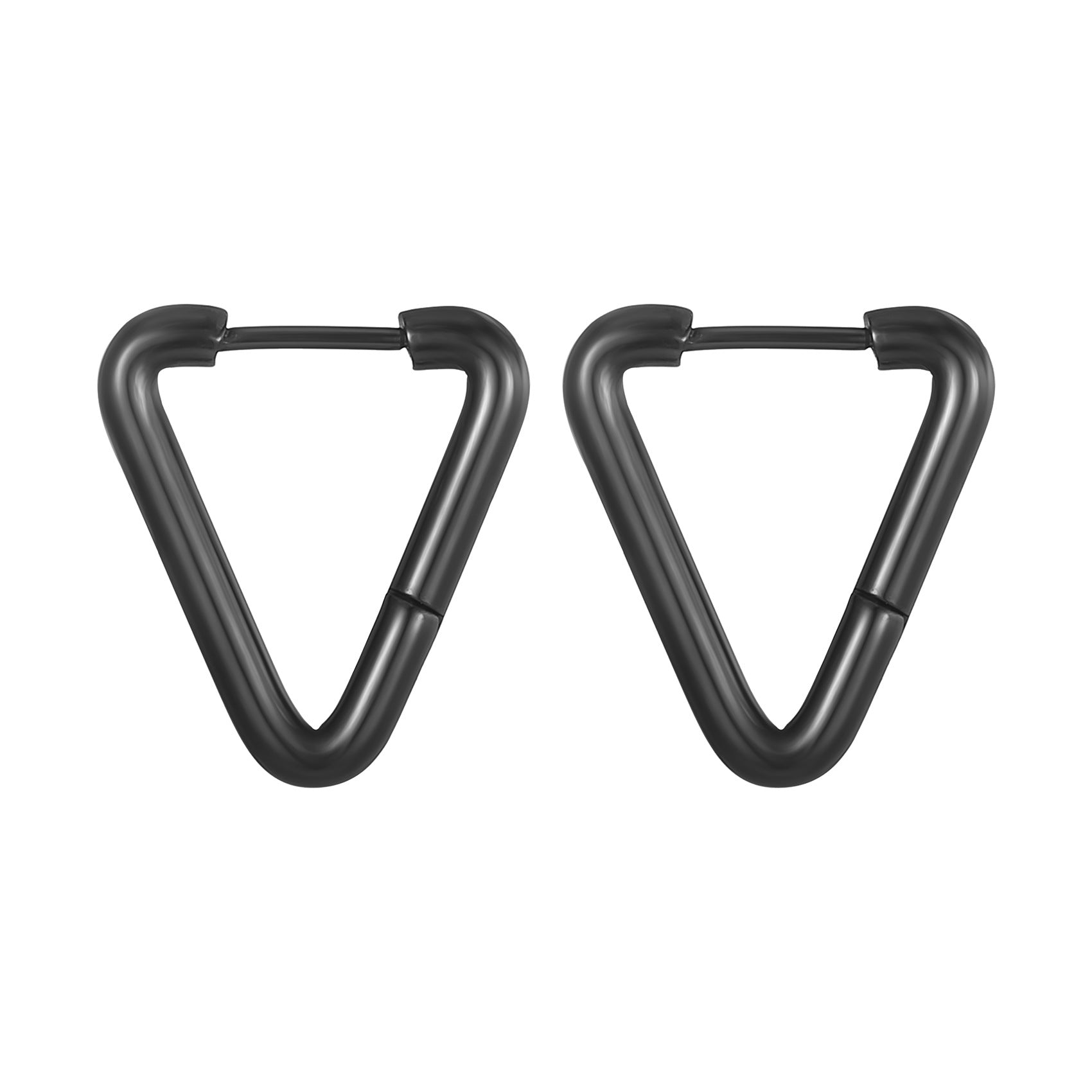 Wholesale Steel and titanium geometric earrings