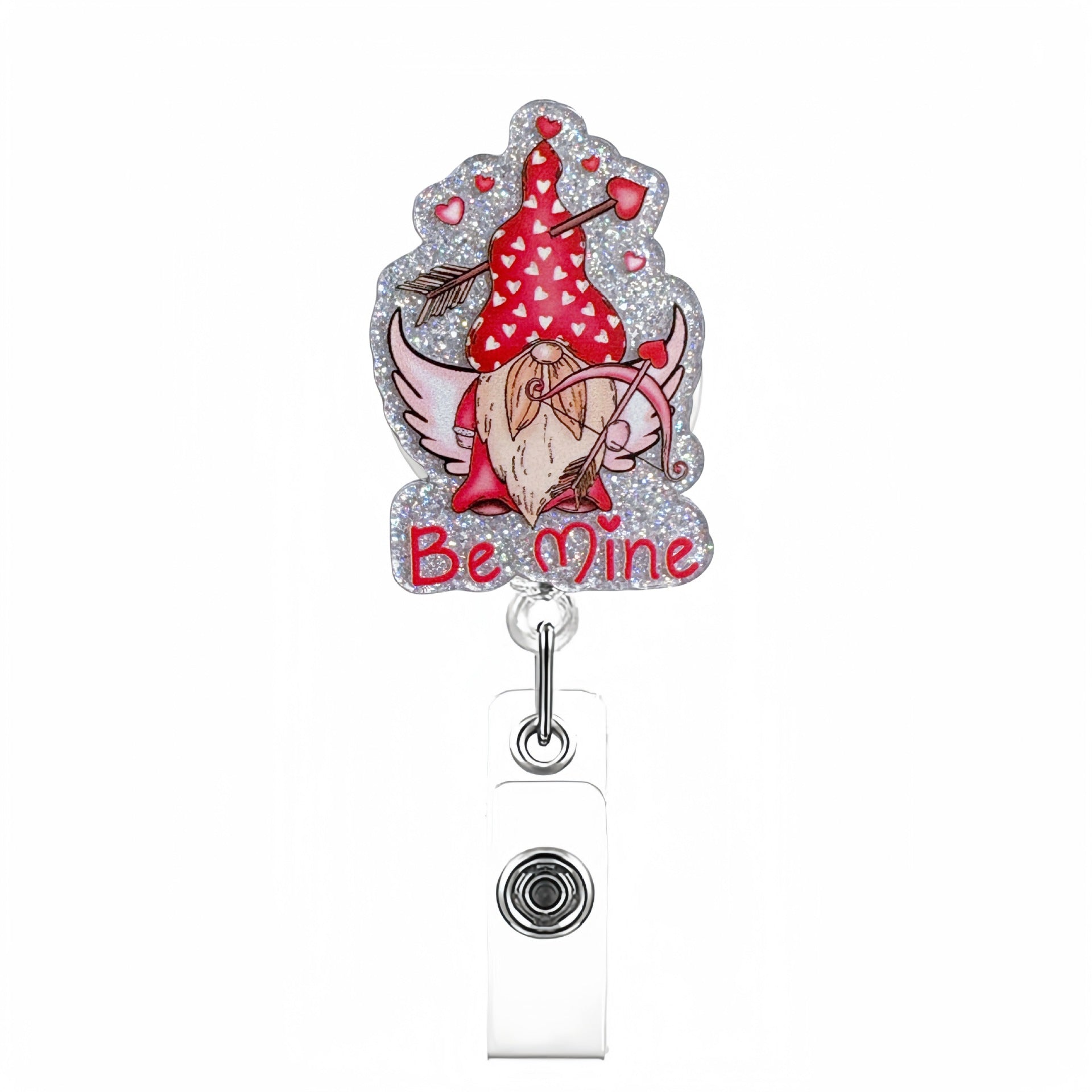 Wholesale Valentine' s Day Acrylic Telescopic Badge Reels