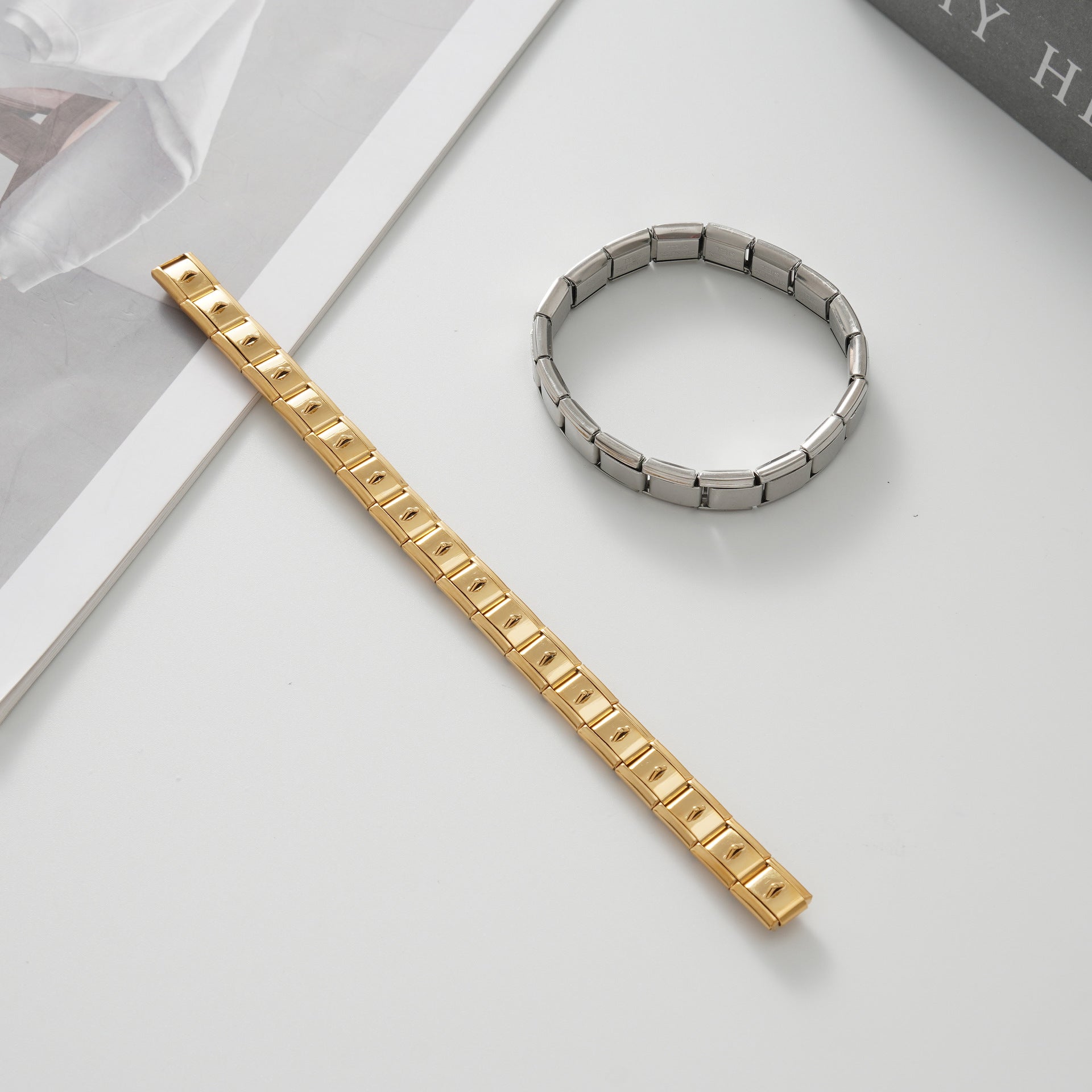 Wholesale Italian Charm Bracelet 9mm DIY Splicing Cute Creative Stainless Steel Composable Bracelet