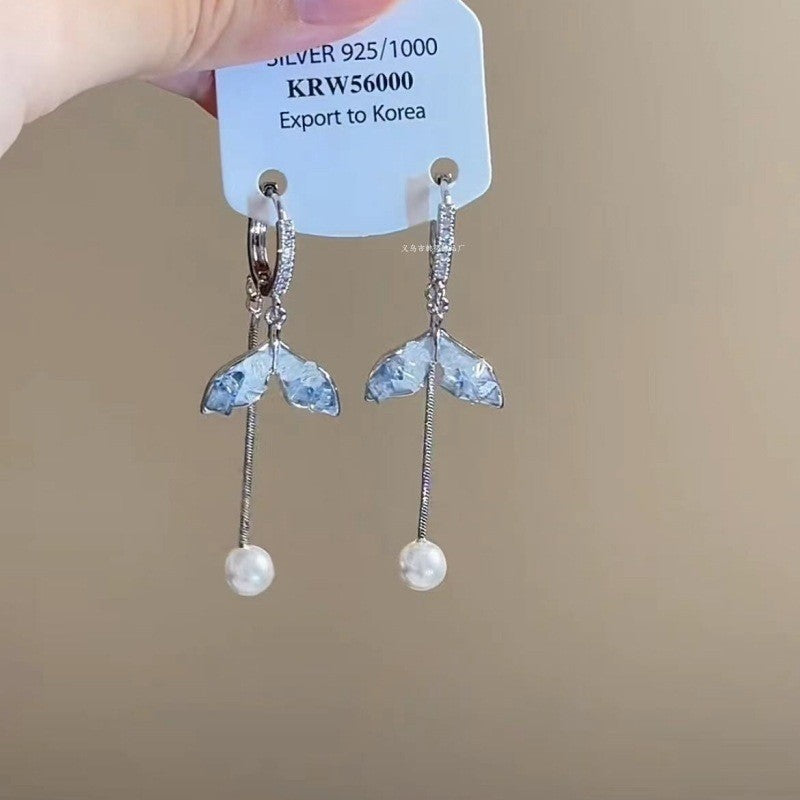 Wholesale Vintage Style Spring Butterfly Tassel Earrings