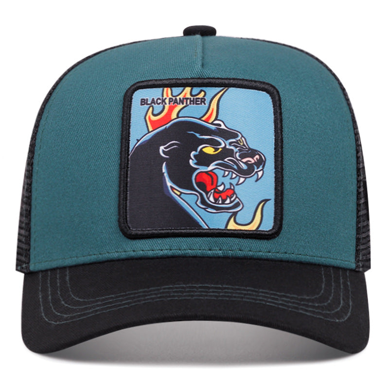 Wholesale black panther baseball cap trucker hat